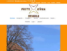 Tablet Screenshot of fritz-kuehn-schule.de